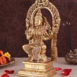 Goddess Rajarajeshwari Lalita Devi Brass Idol | 10" Sacred Art | 2.67kg Divine Masterpiece | Supreme Mother Grace | Jaipurio